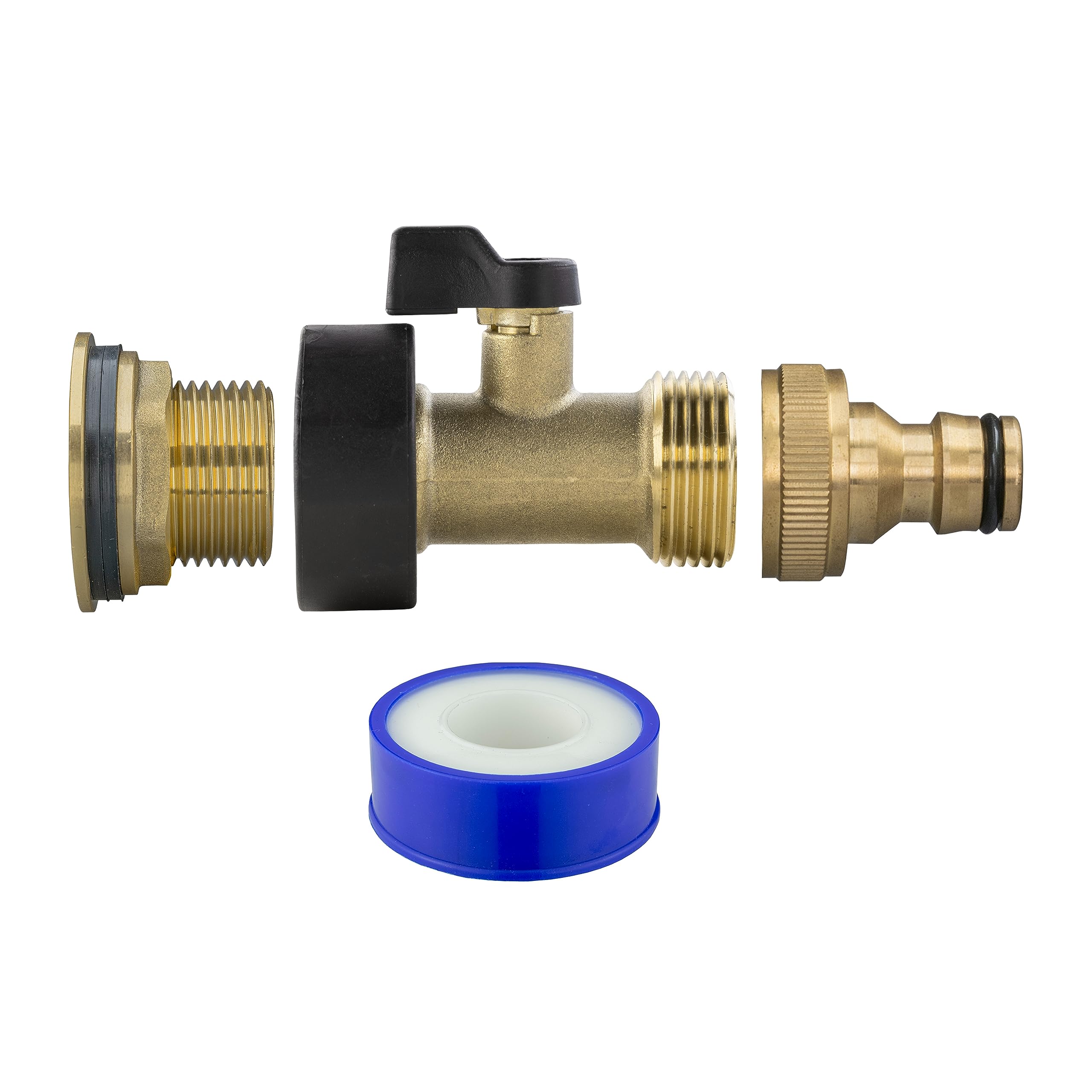 water butt/rain barrel outlet 1/2" bsp (21mm hole) adaptor/connector and range of taps (kit 8)