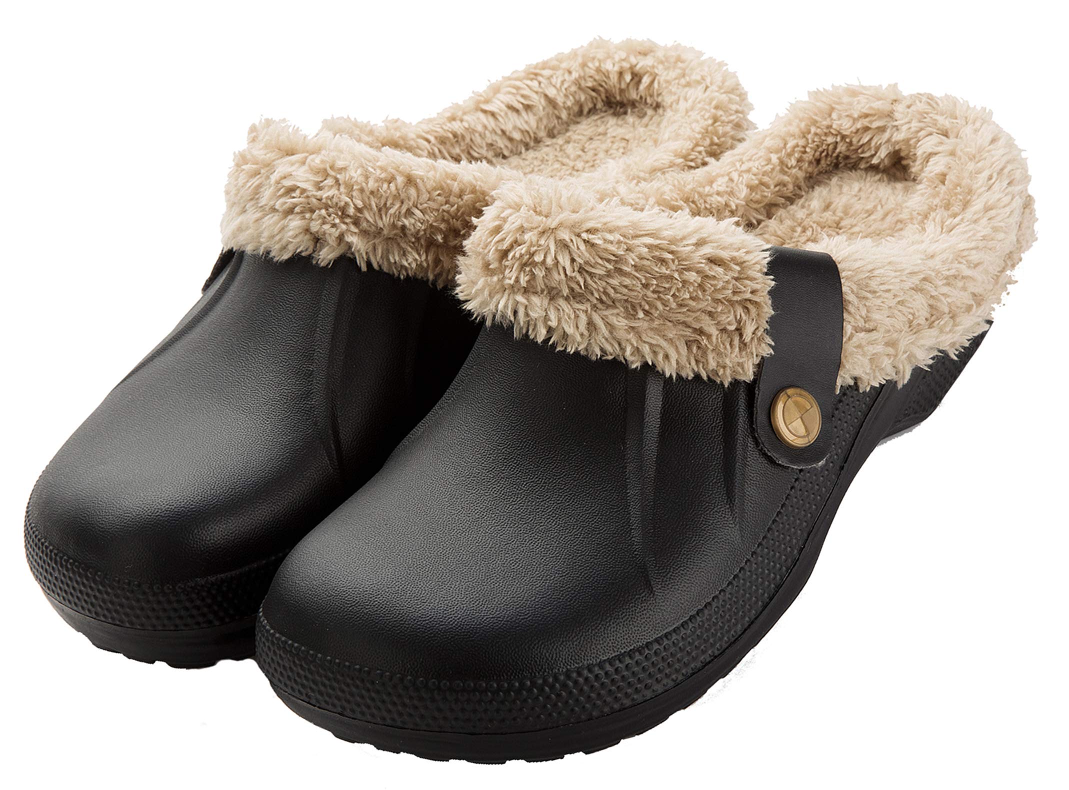 CELANDA Pantofole Invernali Donna Uomo Zoccoli e Sabot Unisex Ciabatte da casa Impermeabile Antiscivolo Scarpe da Giardino All'aperto/Interno,GR.35-47