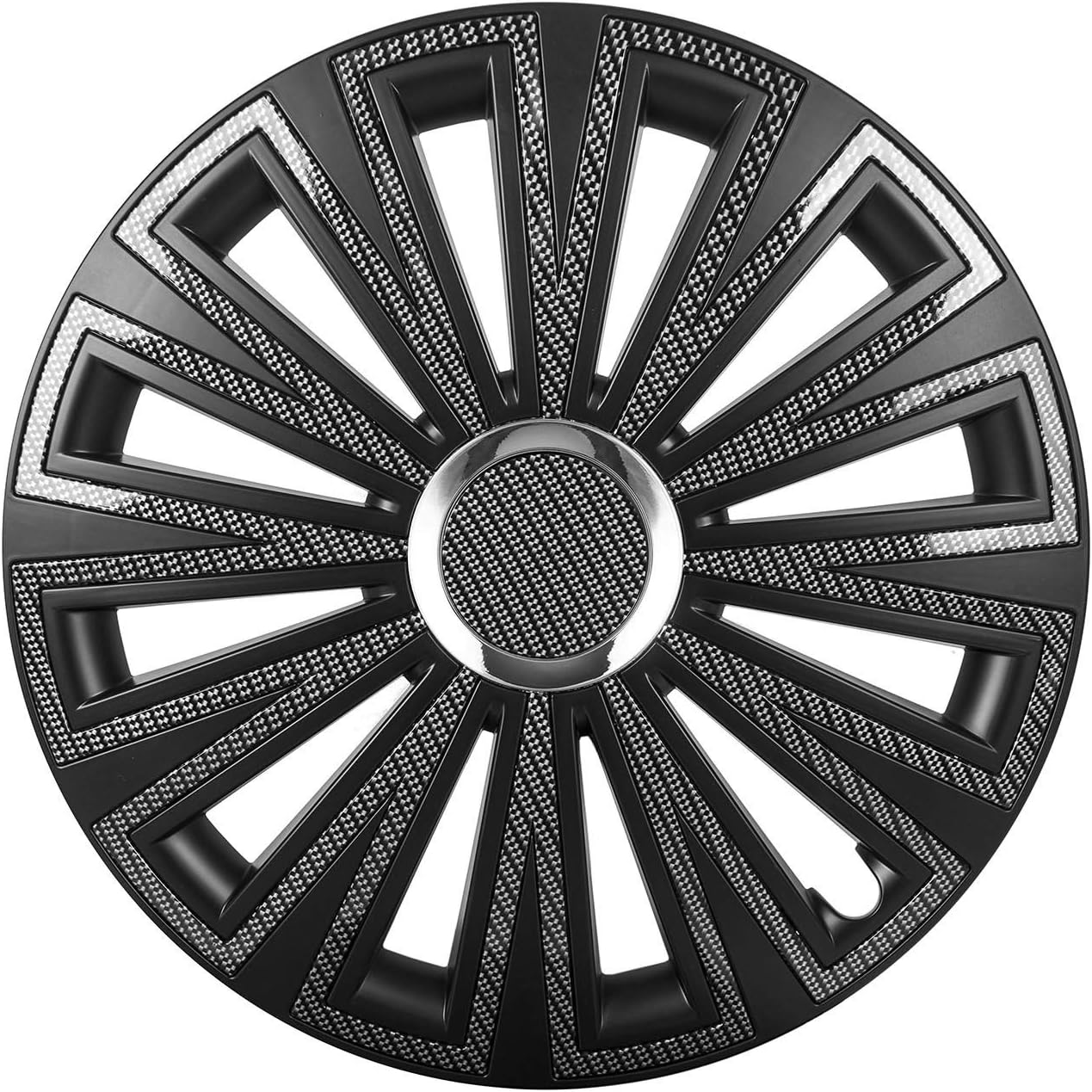 Safe Ride Universal Wheel Trims 14inch Wheel Trims Black Set of 4