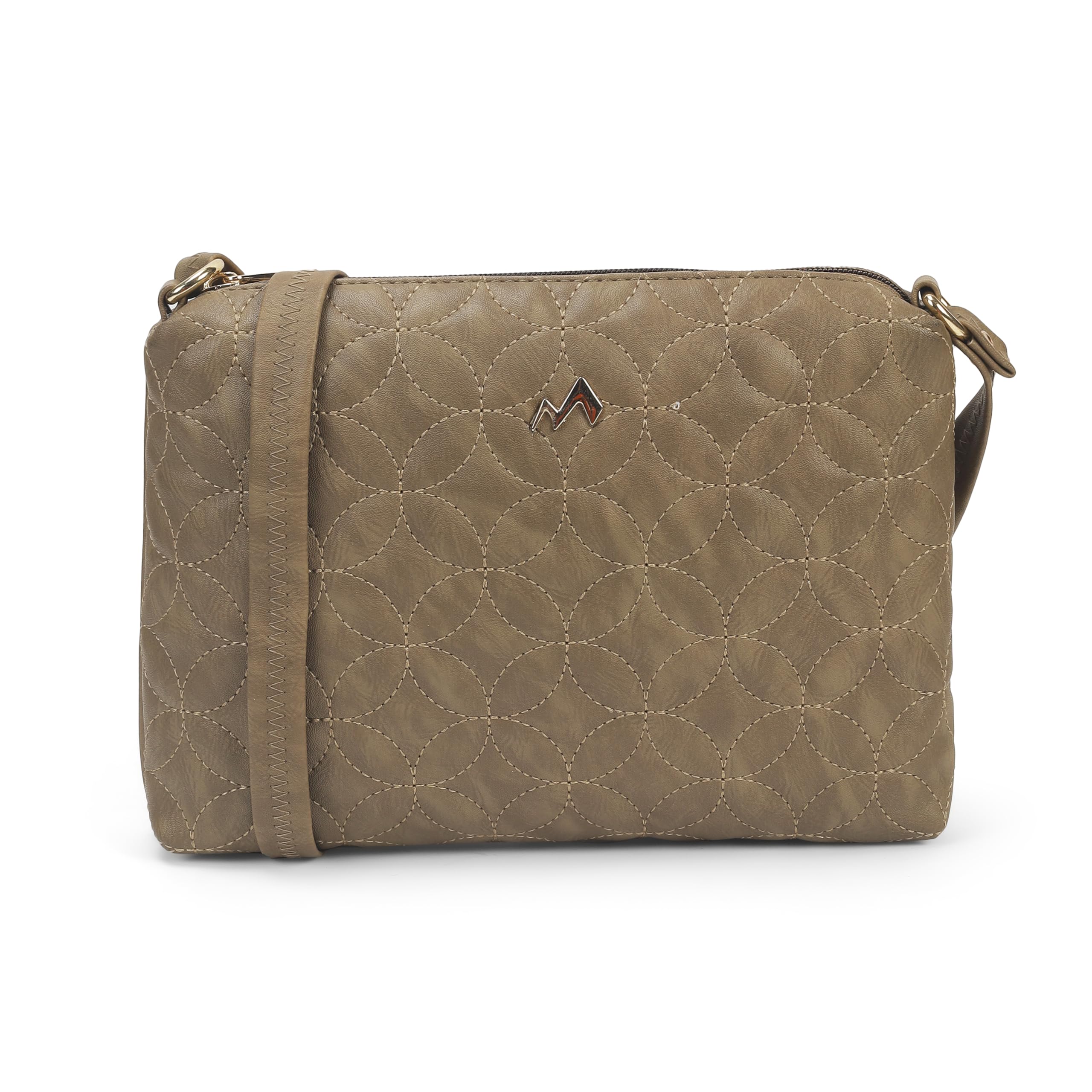 metro Women Casual PU Soft Body Zipper closure Quilted Sling Bag-picture-10