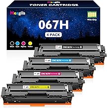 Meagiis 067H CRG-067H Toner Cartridge Compatible with Canon 067 067H Toner for Canon Color i-SENSYS MF657cdw MF656cdw MF655cdw MF653cdw MF651cw LBP633cdw LBP632cdw (1 Black, 1 Cyan, 1 Yellow, 1