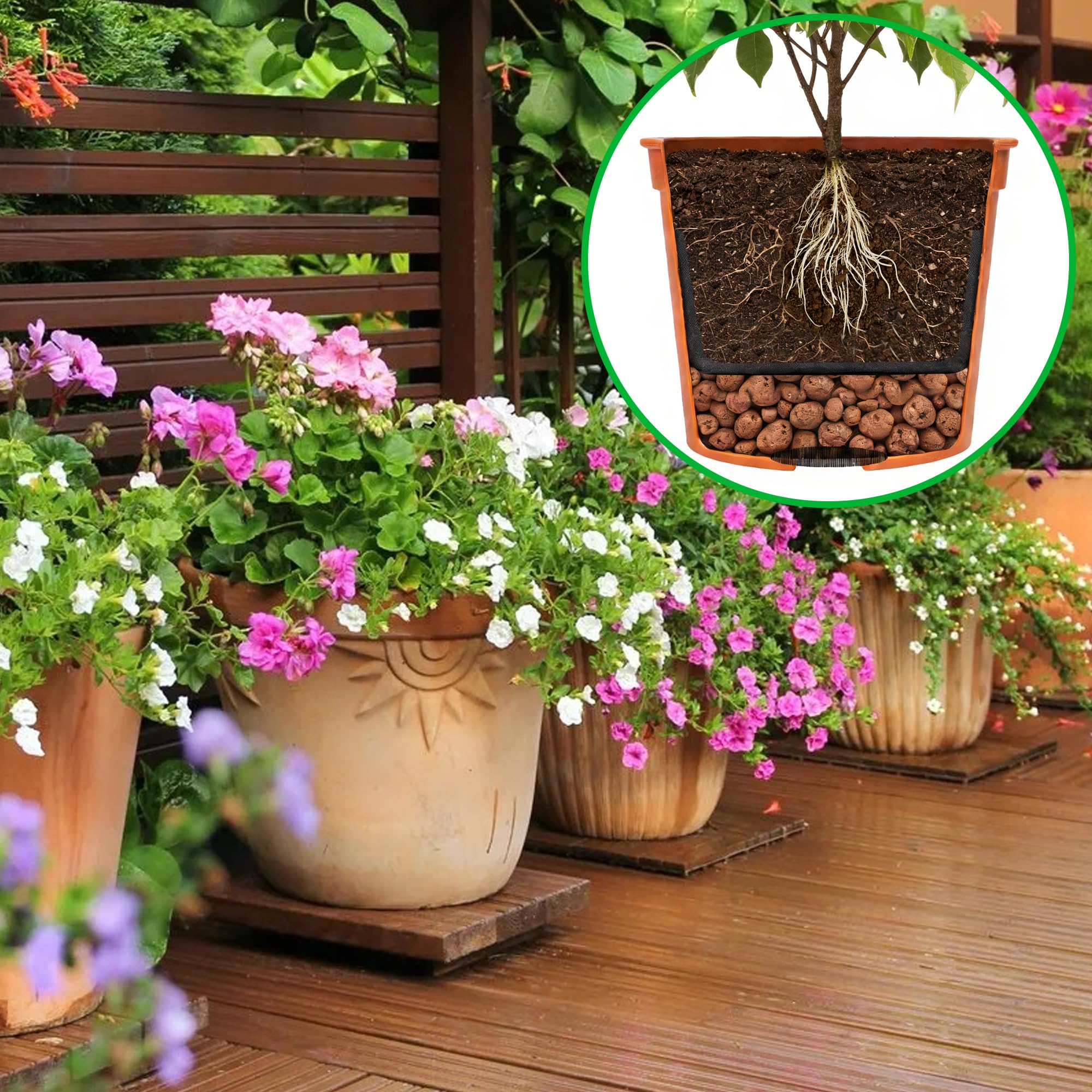 GIONAR Non-tissé filtrant 2 m x 1 m 50 g/m² Anti-mauvaises herbes pour pots de fleurs