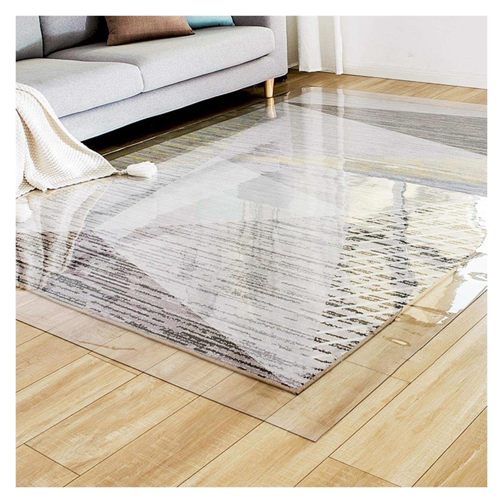 Transparent Office Chair Mat Hard Floor Mat for Desk Multifunction PVC Non-Slip Scuff Resistant Protector Pad for Home