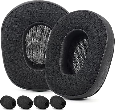 B350XT Ear Pads and Microphone Foam - defean Replacement Ear Cushions Compatible with BlueParrott B350-XTB350XT B350 XT Noise Cancelling Trucker Bluetooth Headset Mesh Fabric