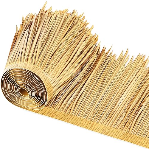SEKKVY Tiki Hut Grass Roof, Mexican Style Palm Thatch Rolls,