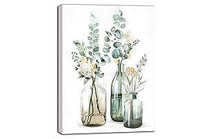 Plant Paint by Number Canvas Only: DIY Acrylic for Beginners