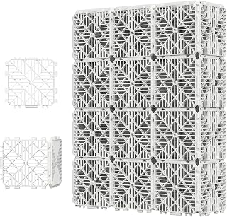 Somcthao 28-Pack Radiator Covers for Home - Modern Decorative Safety Tiles, Easy No-Tool Snap-On for Cast Iron Heaters