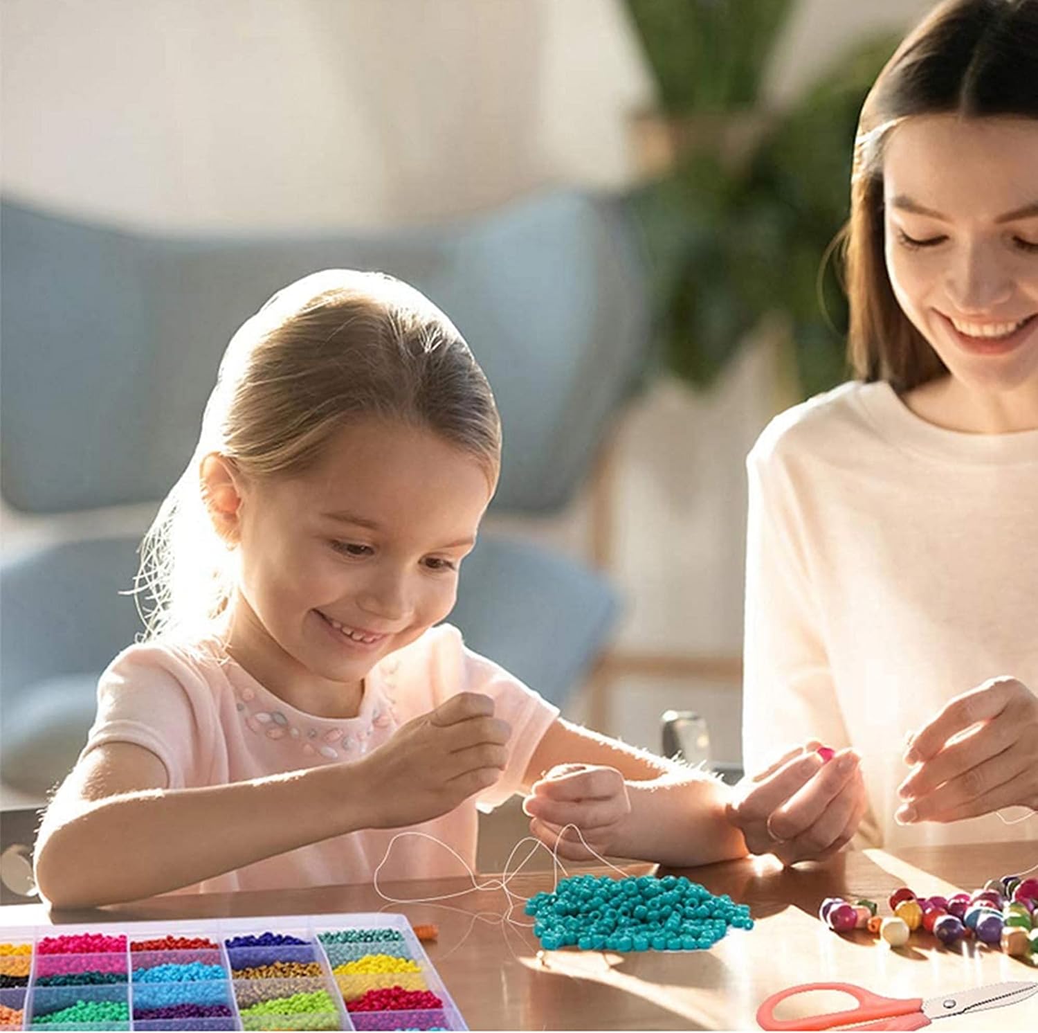 YITOHOP 36000+pcs 2mm 48 Colors Glass Seed Beads for Bracelet Jewelry Making Kit, Beads Assortments Kit for Adults Girls Small Beads for Necklace Ring Making | Top Best Birthday Gifts - Image 6