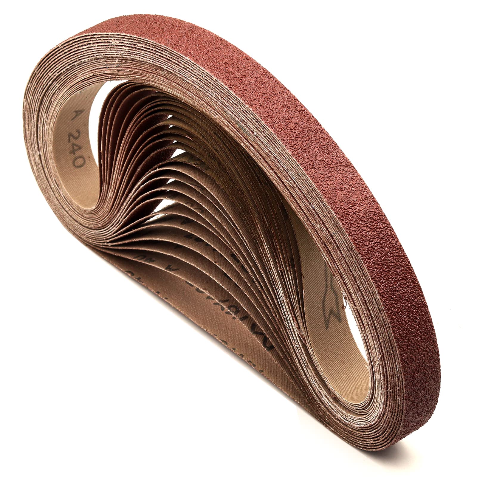 POWERTEC 110480 Bandas De Lijado De 3 X 21 Pulgadas | Correa De Lijado De óxido De Aluminio De Grano 320 | Papel De Lija Premium Para Lijadora De Banda Portátil