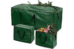 Christmas Decor Storage - Durable, Water-Resistant 3-Piece Tree Storage Bag Set