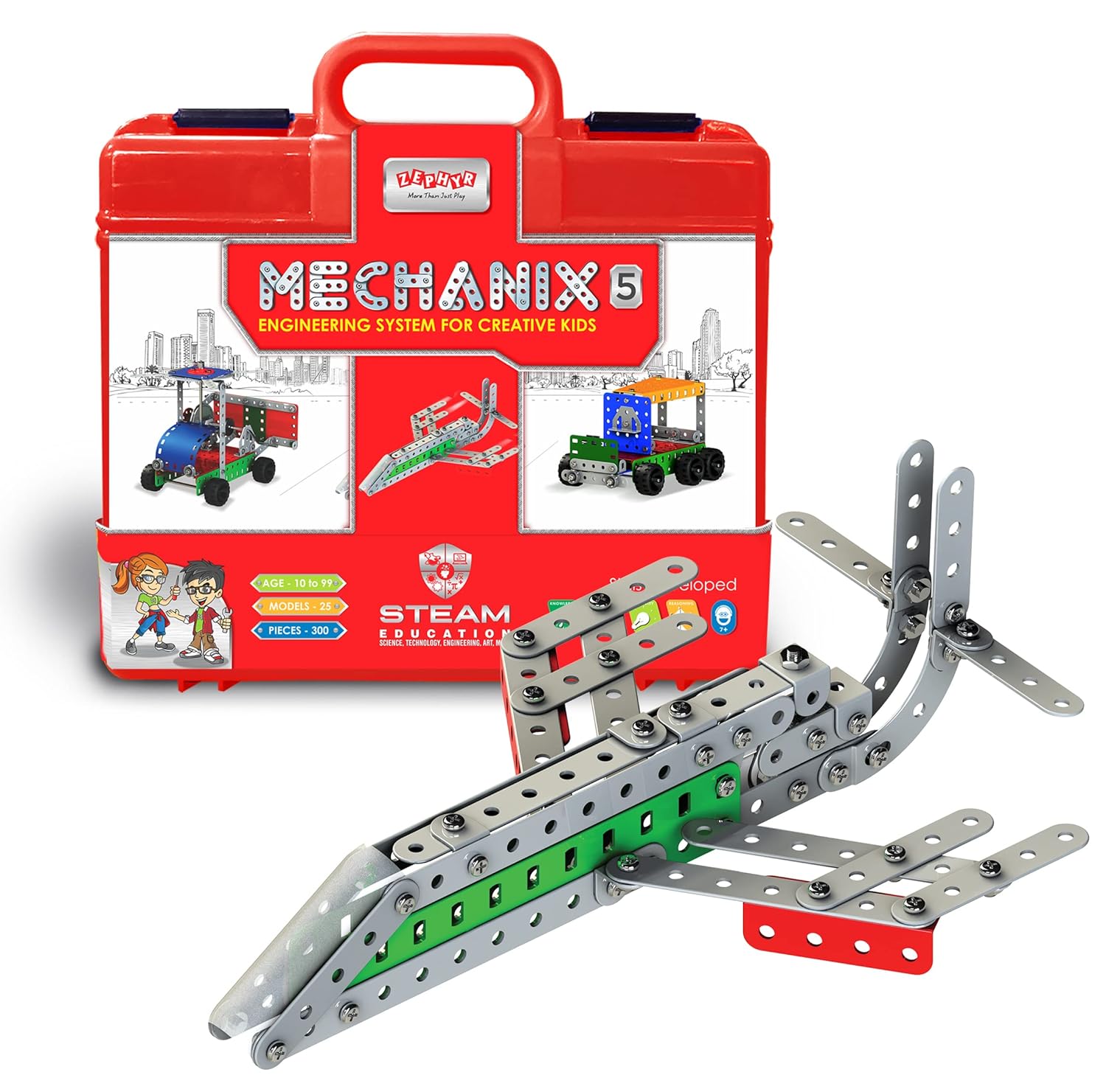 Mechanix5 Smart Bag, DIY STEM Toy, Building and Construction Set for