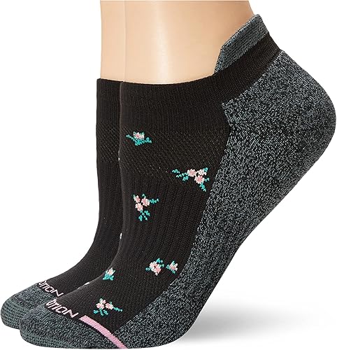 Dr. Motion Calcetines de compresión de corte bajo para mujer, paquete de 2