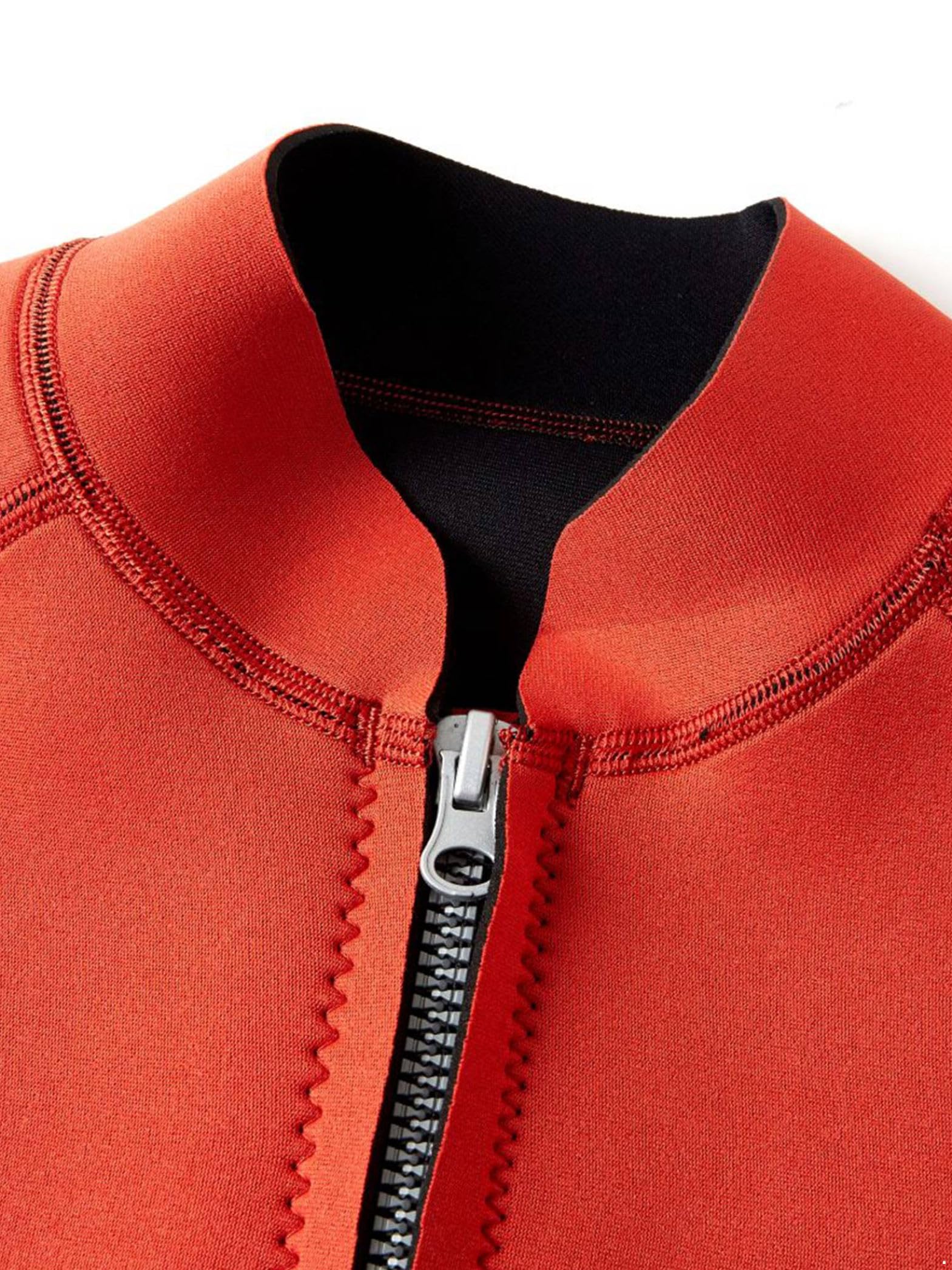 Herren Neopren Jacke 2mm Langarm Tauchjacke mit Reißverschluss Neoprenanzug Tops für Tauchen Surfen Schwimmen Schnorcheln