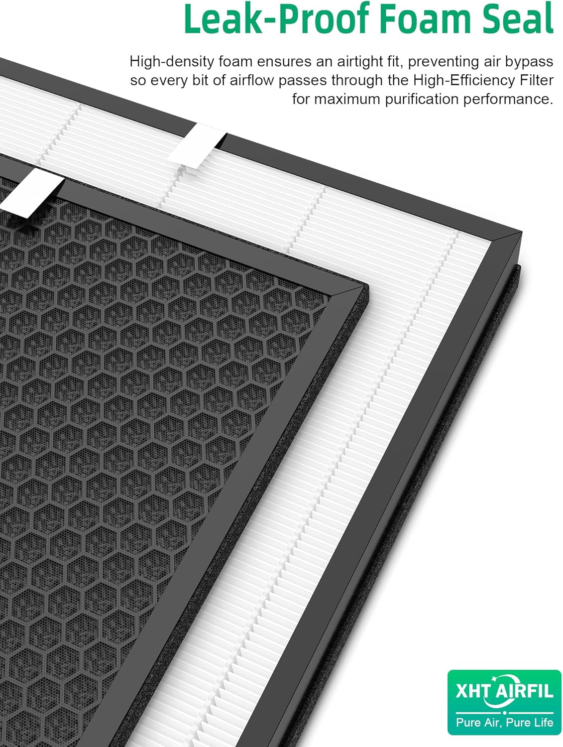 KH-H201 Replacement Filters Compatible with Green Air Encore Purifier, 1 Premium Filter + 1 Activated Carbon Filter, 1-Pack - Image 7