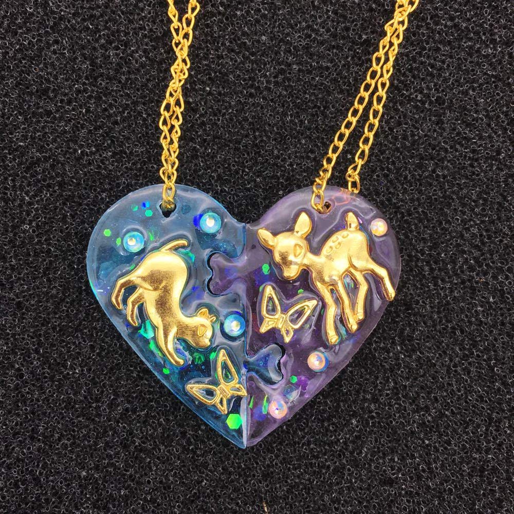 Nifocc Hartvormige siliconen vorm liefde hart hars epoxyvorm sieraden gietvorm split hart schimmel voor sieraden decoratie sleutelbos productie DIY handwerk gereedschap - 2 paar Nifocc Hartvormige siliconen vorm liefde hart hars epoxyvorm sieraden gietvorm split hart schimmel voor sieraden decoratie sleutelbos productie DIY handwerk gereedschap - 2 paar