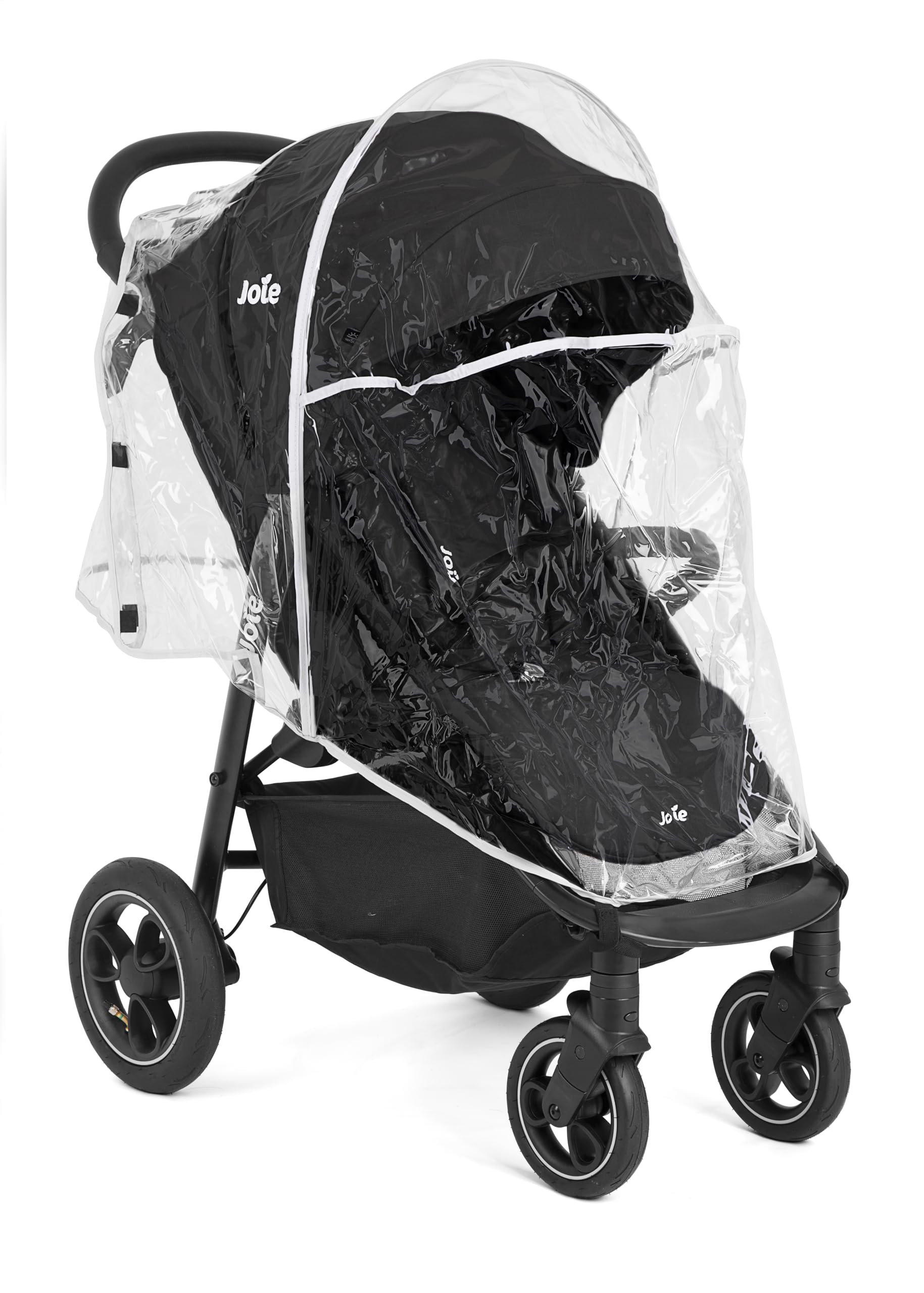 Joie Litetrax™ Pro Air Buggy, kompakt faltbar, Liegeposition, vorwärtsgerichtet, kompatibel mit Reisesystemen, inklusive Regenschutz – Geburt bis 4 Jahre (0–22 kg), Farbe Shale