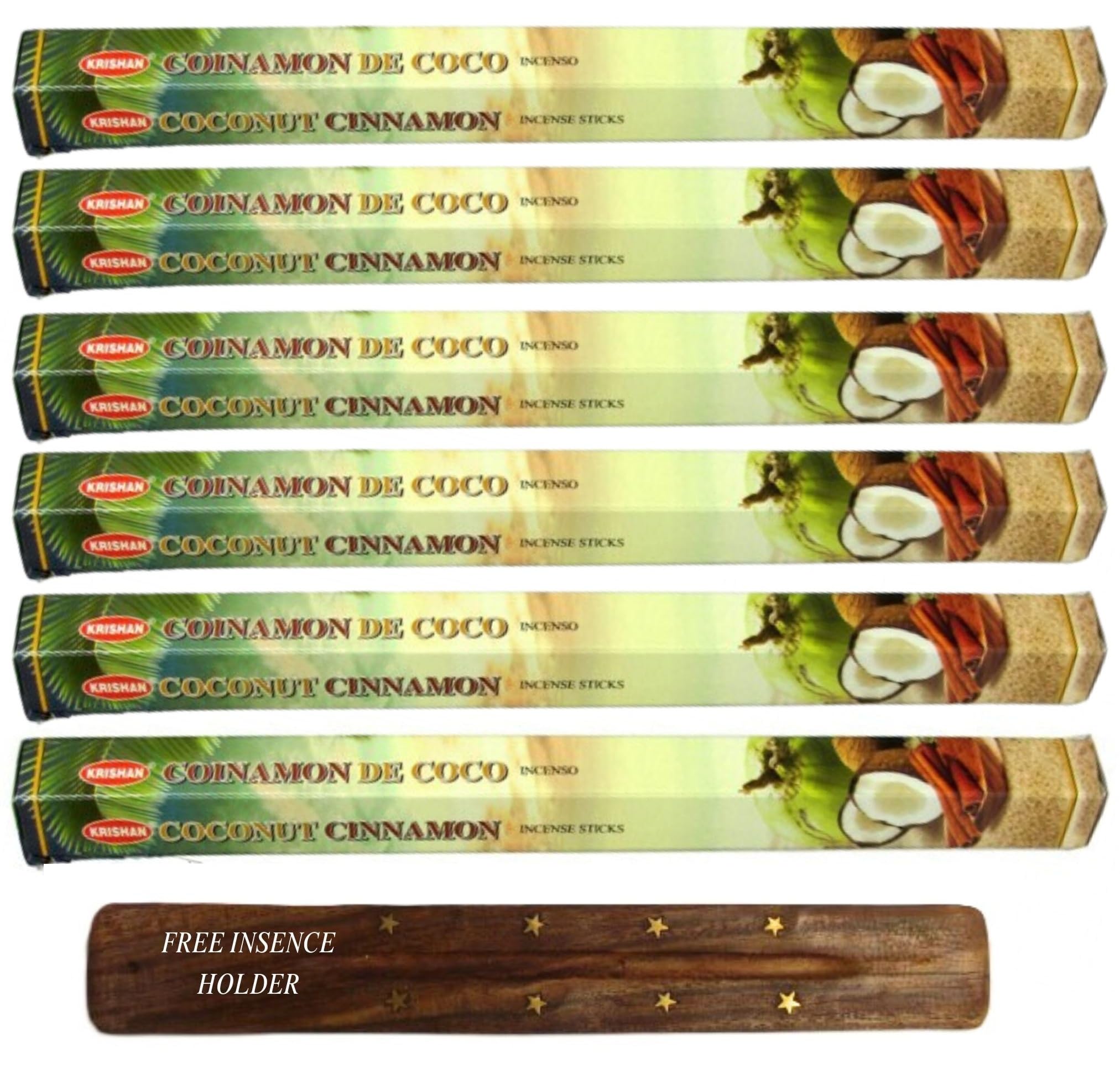 Exotic Fruit Fragrance Incense Sticks Various Assorted Perfume Scented Room Aroma 120 Joss Stick (Coconut Cinnamon)