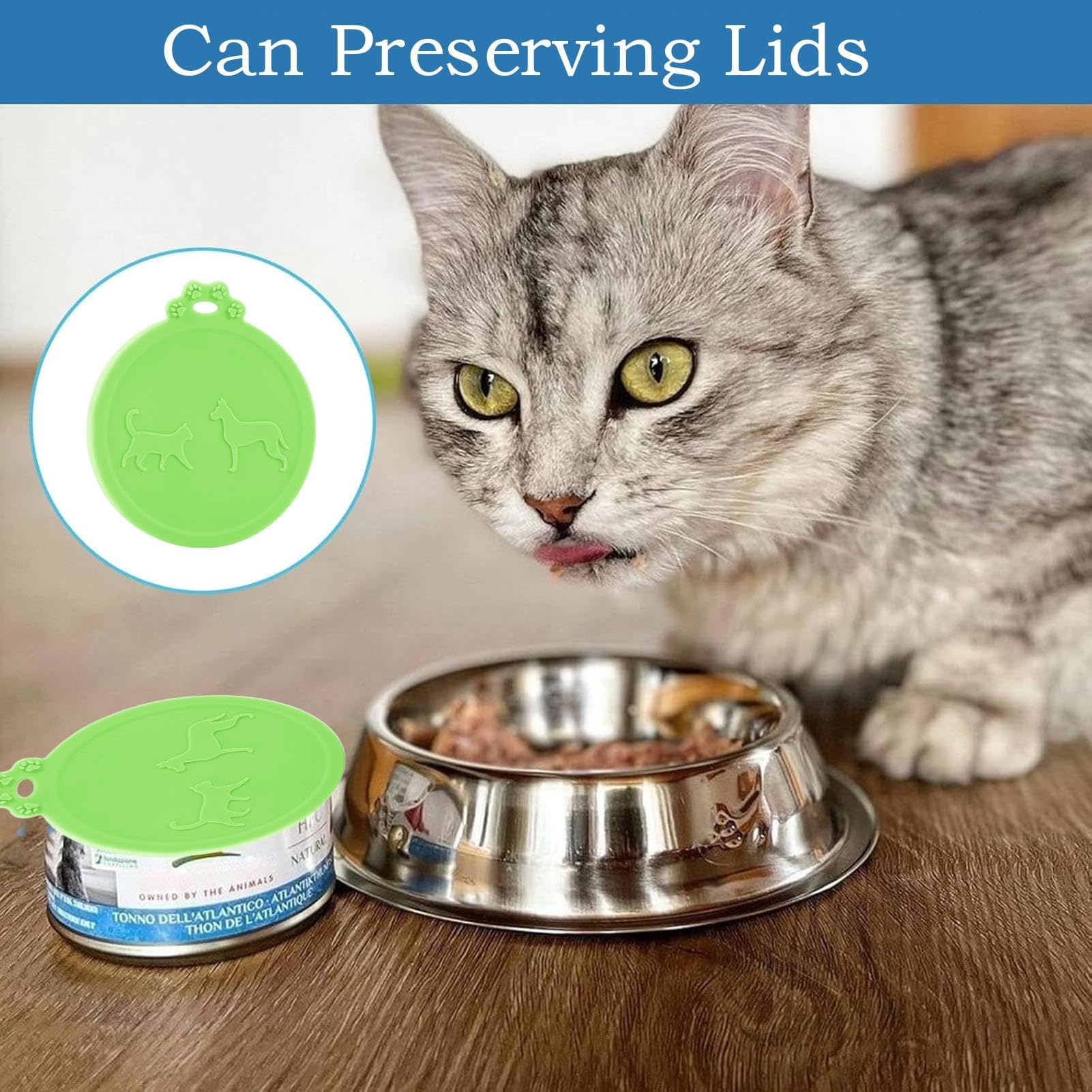 Coperchi In Silicone Per Lattine Cibo Gatto - Ermetici E Riutilizzabili, Anti-odore - Foto 4