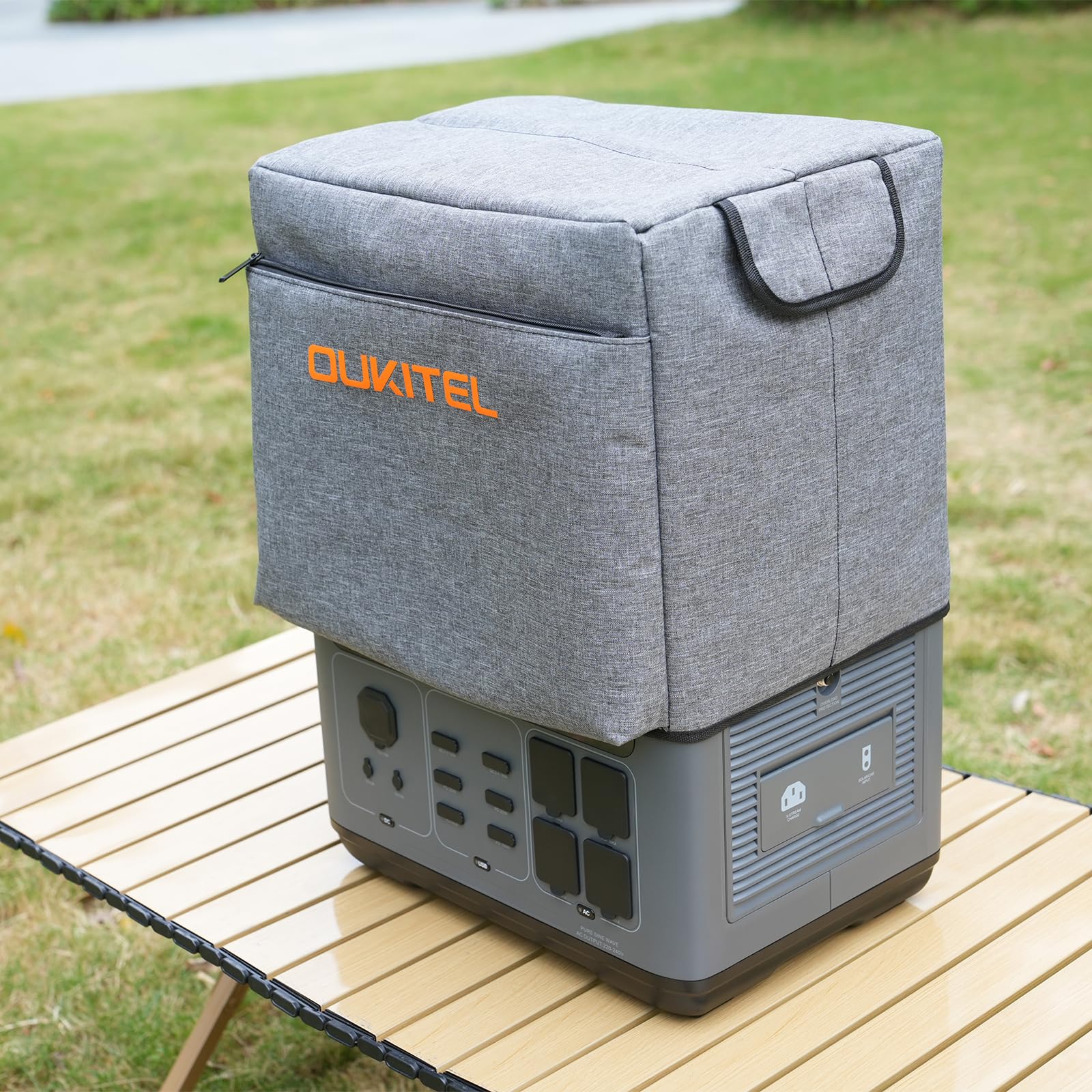 OUKITEL P2001 PLUS/PRO Funda protectora para Estacion de Energia Portatil, Resistente a la Lluvia y a Los Rayos Solares, Gris