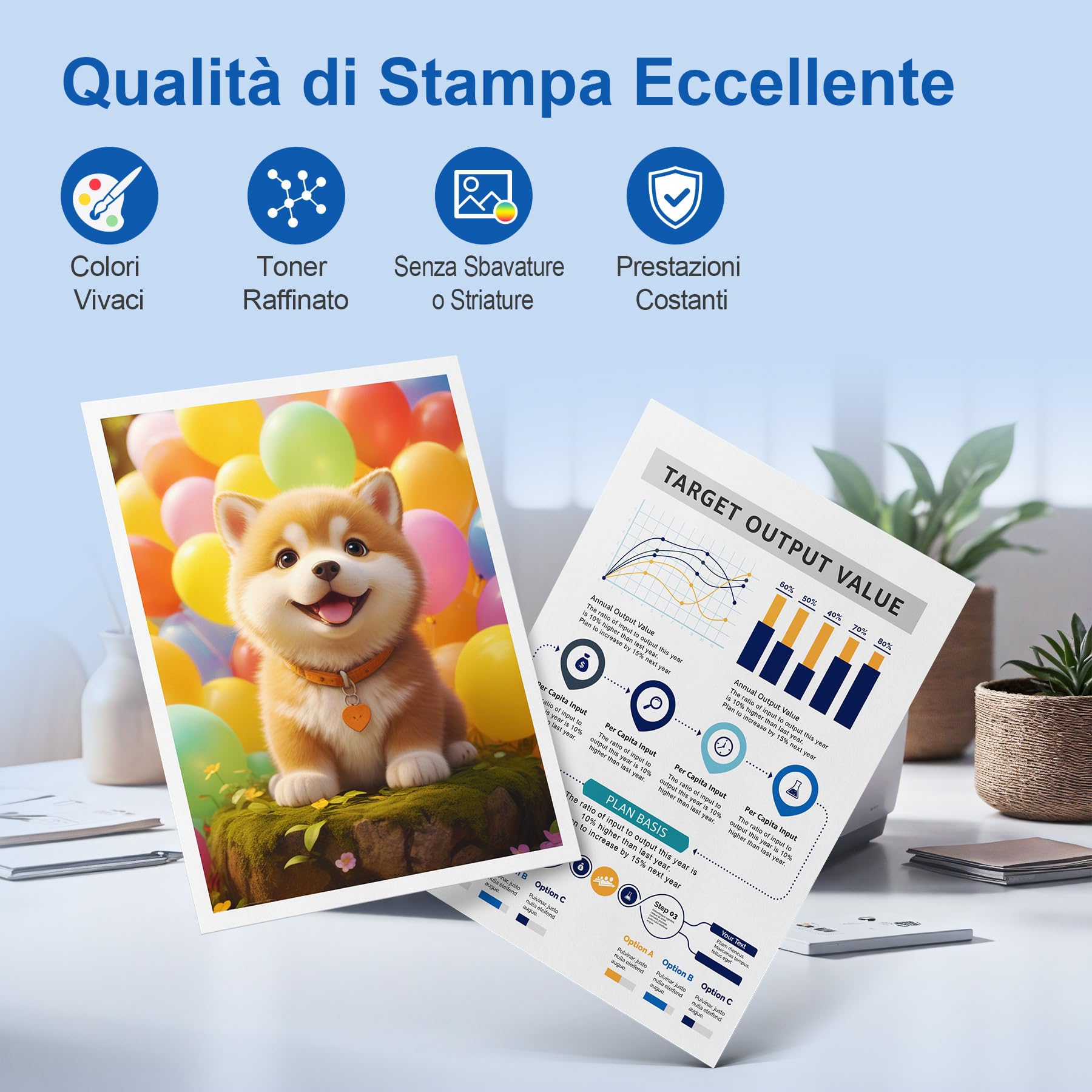 ONLYU 219X con Chip Compatibile per HP 219X 219A Toner per HP Color LaserJet Pro MFP 3302fdw 3302sdw 3302fdwg 3302sdwg 3302fdn 3302fdng 3202dw 3202dn Alta Capacità 4-Pack Nero Ciano Giallo Magenta