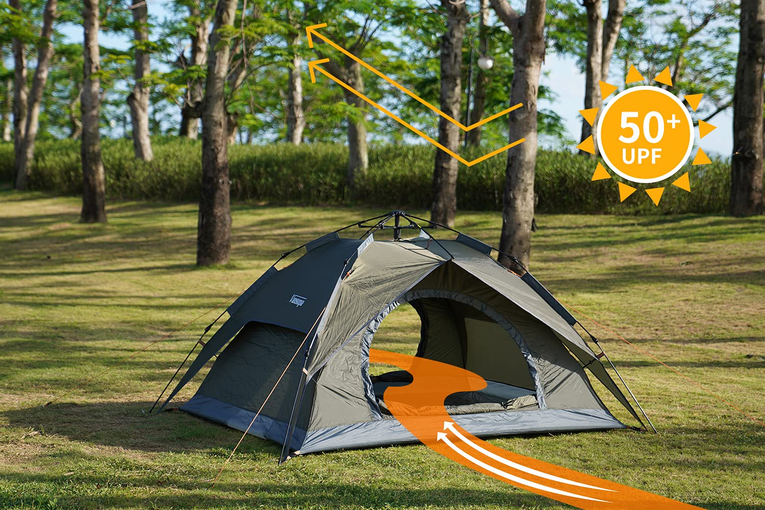 Amazon | テント ワンタッチ 2人用 Vansupa ワンタッチテント 3-4人用