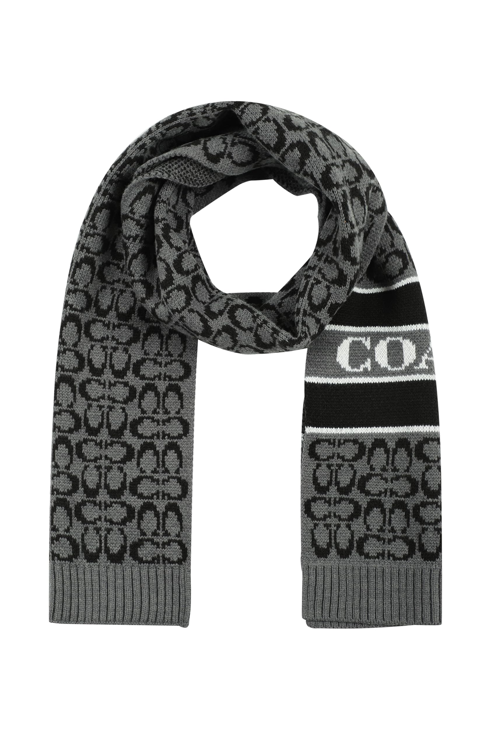womens Signature C Logo Knit Scarf
