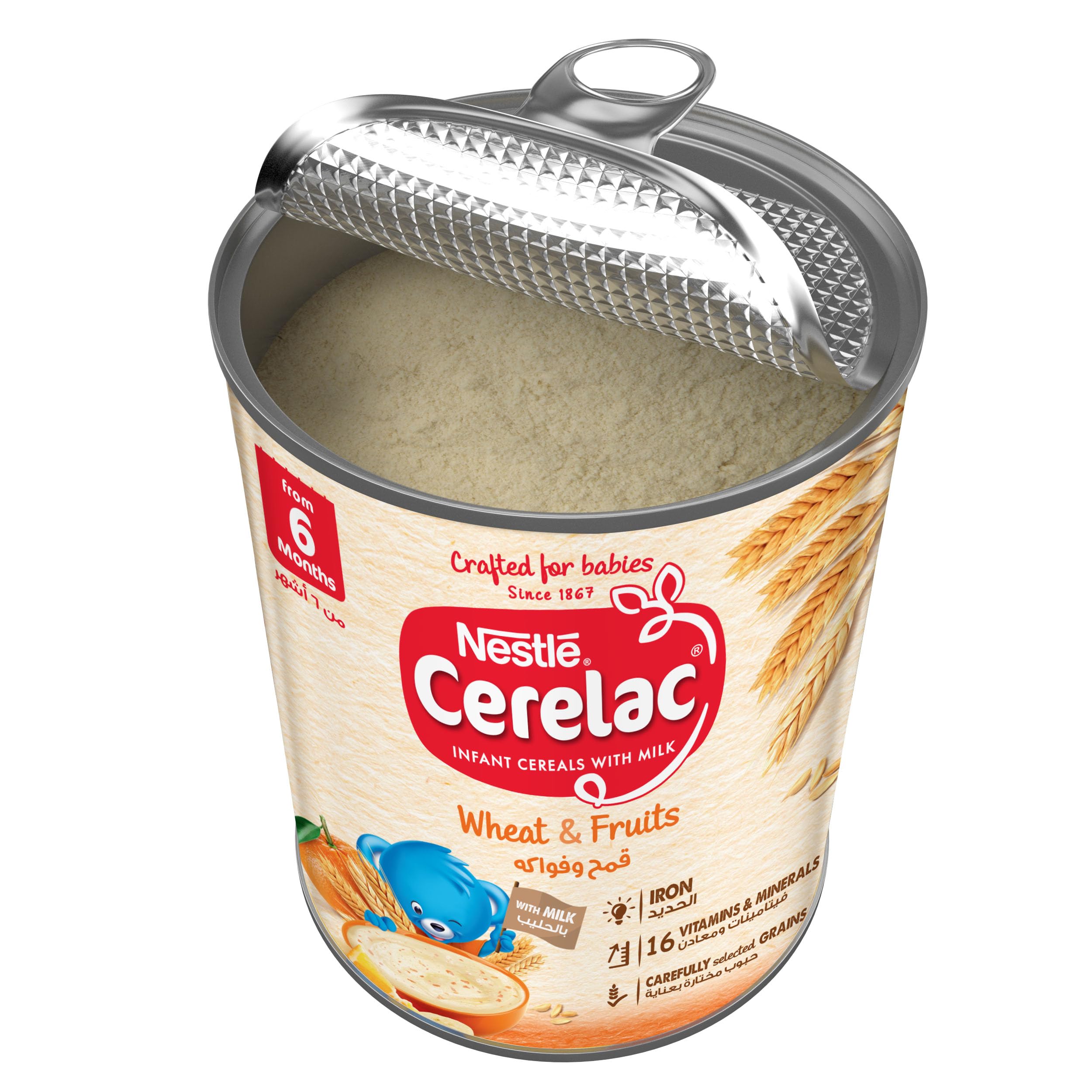 CERELAC Fruits Infant Cereal – Wheat-Based Baby Cereal with Mixed Fruits, from 6 months, 400g Pack | cerelac fruits, baby cereal mixed fruit, infant cereal 6 months