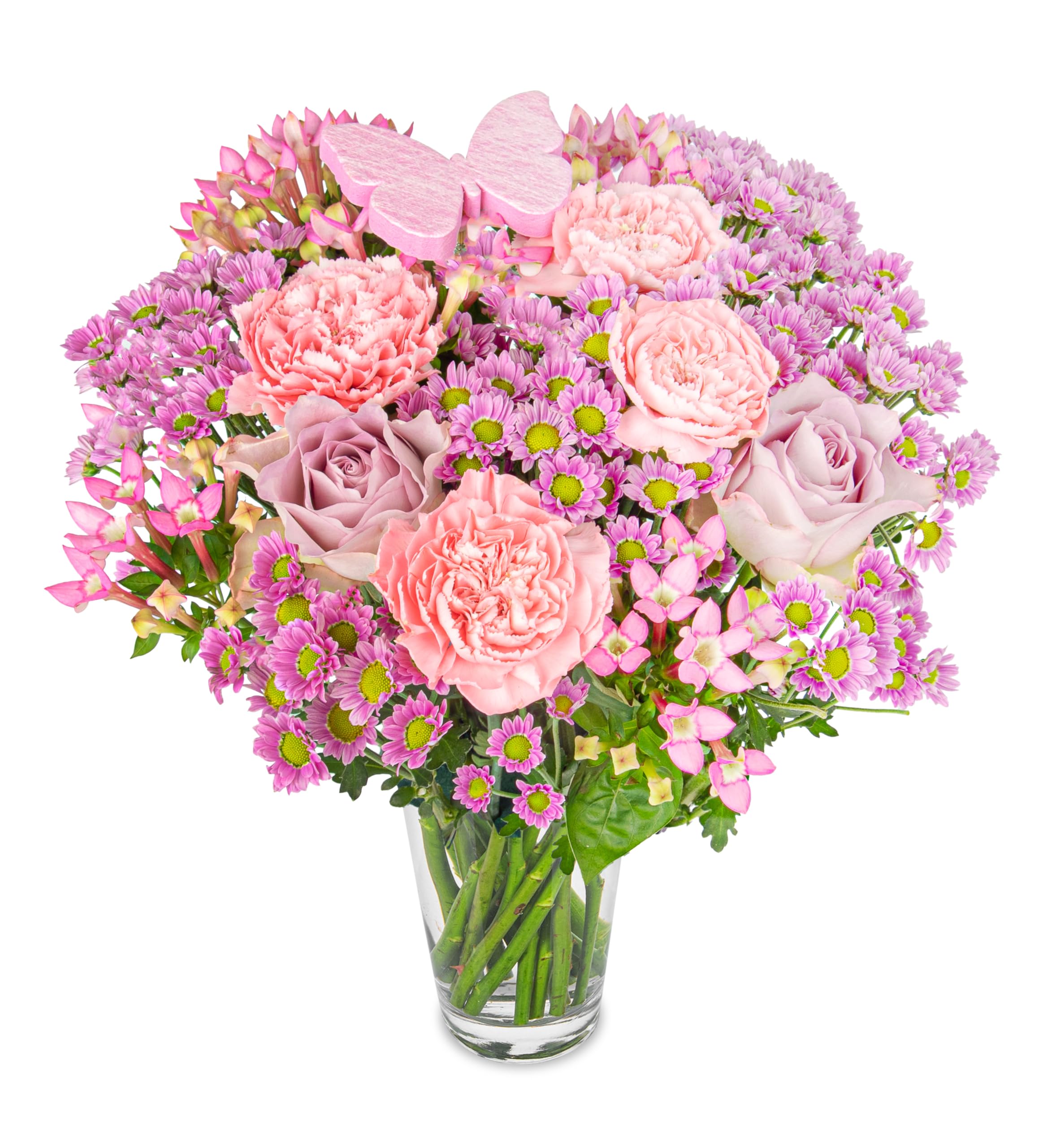 Pink Blast Fresh Cut Flower Bouquet - Perfect for gifting for any occasion, birthdays, anniversaries, celebrations - Premium Flowers for delivery (Large)