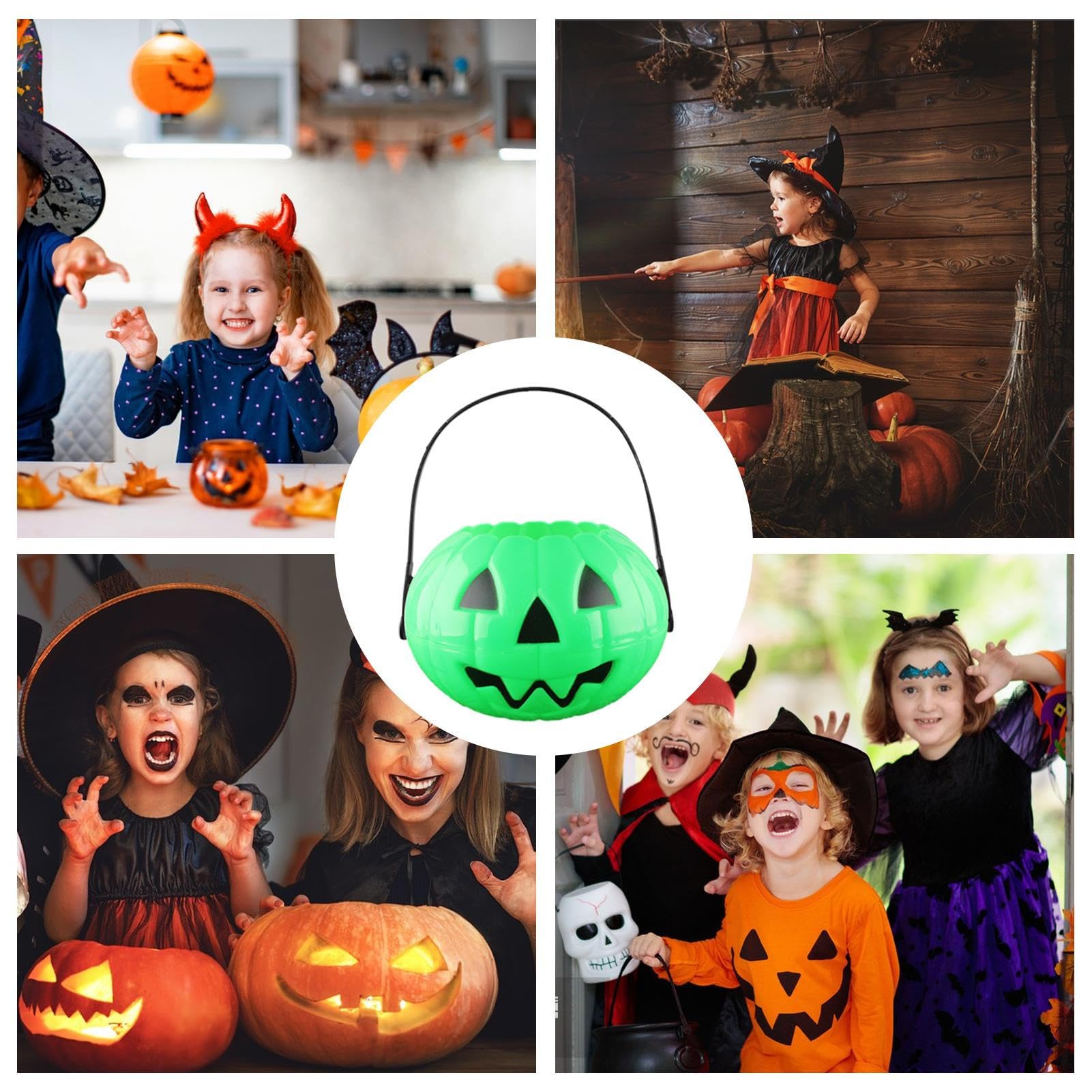 Amazon｜ハロウィン ジャック オー ランタン キャンディ バケツ