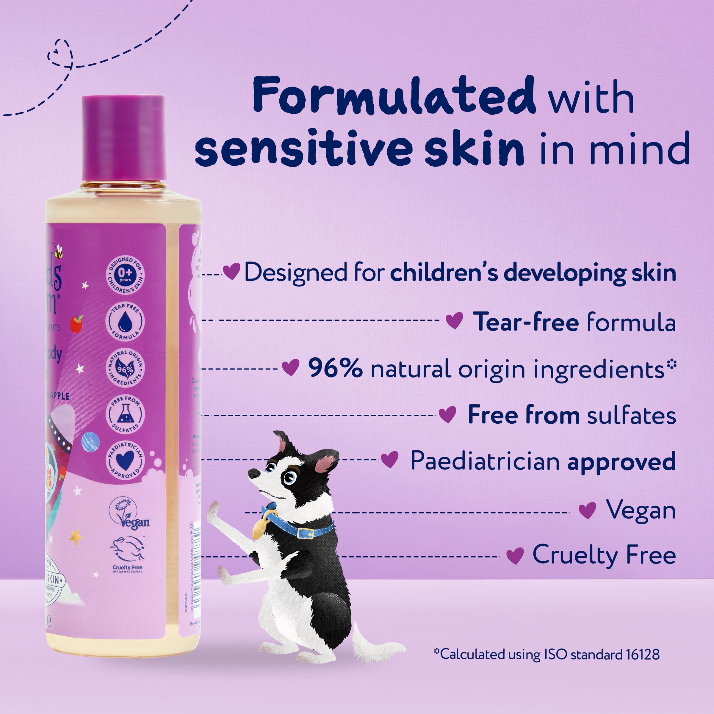 Childs Farm Kids Hair & Body Wash, Blackberry & Apple | Tear-free, Gently Cleanses | Suitable for Dry, Sensitive Skin, 250ml — view 7