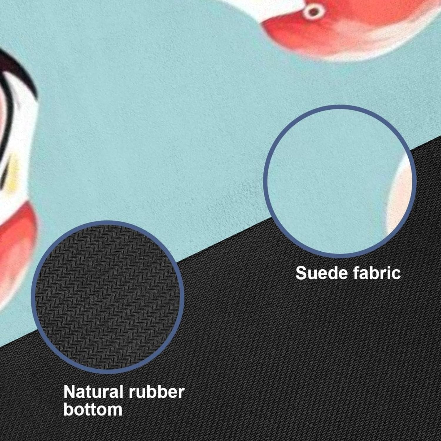 Yoga Towel, Tropical Flamingo Pattern Non Slip Sweat Absorbent Hot Yoga Mat Towel for Hot Yoga, Pilates and Fitness - 72.8" x 26.8"