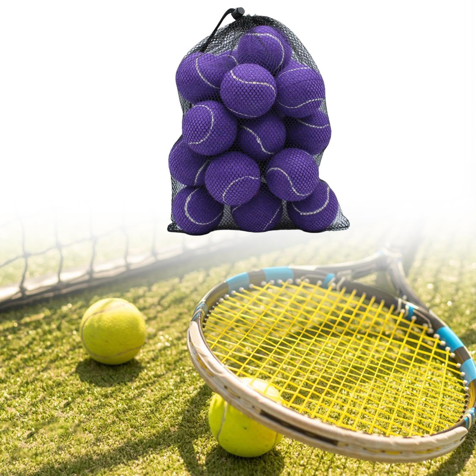 20 Tennisbälle, Trainingsbälle, 64 Mm Durchmesser, Elastische Bälle, Verschleißfest, für Tennisbegeisterte
