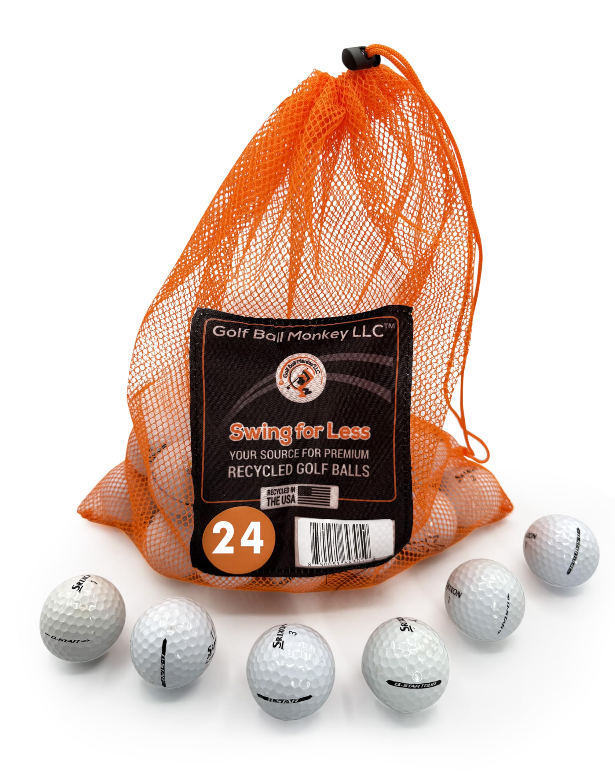 Golf Ball Monkey Recycled Golf Balls for Srixon Golf Balls Q Star White Mix