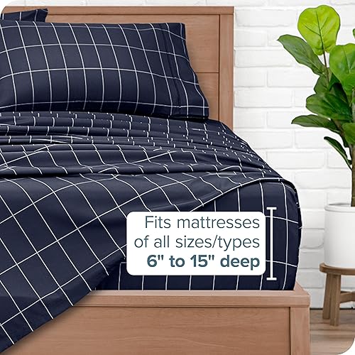 Miniatura 45 de Bare Home Juego de sábanas de tamaño individual XL, tamaño de dormitorio universitario, sábanas de microfibra ultrasuave de 1800 hilos, bolsillos 22