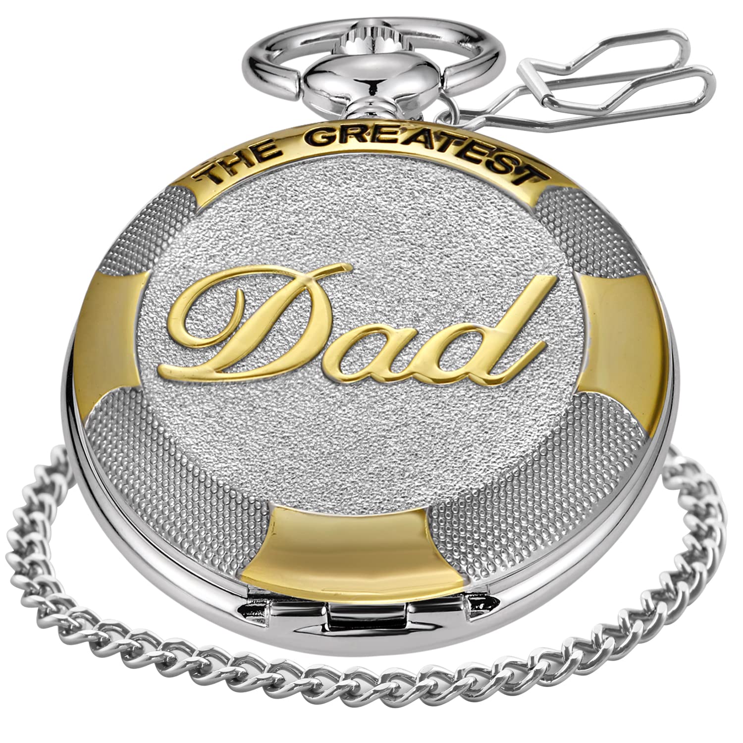 Buy Realpoo Dad Gifts for hers Day Personalized Engraved Pocket Watch