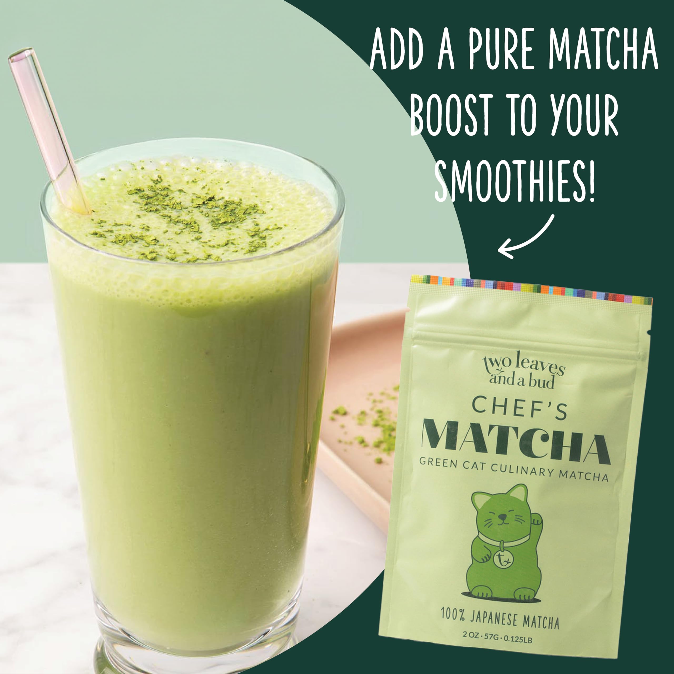 Two Leaves and a Bud Chefs Matcha Green Tea 100 Japanese Culinary Matcha Powder 1 Resealable Bag 340g — view 8