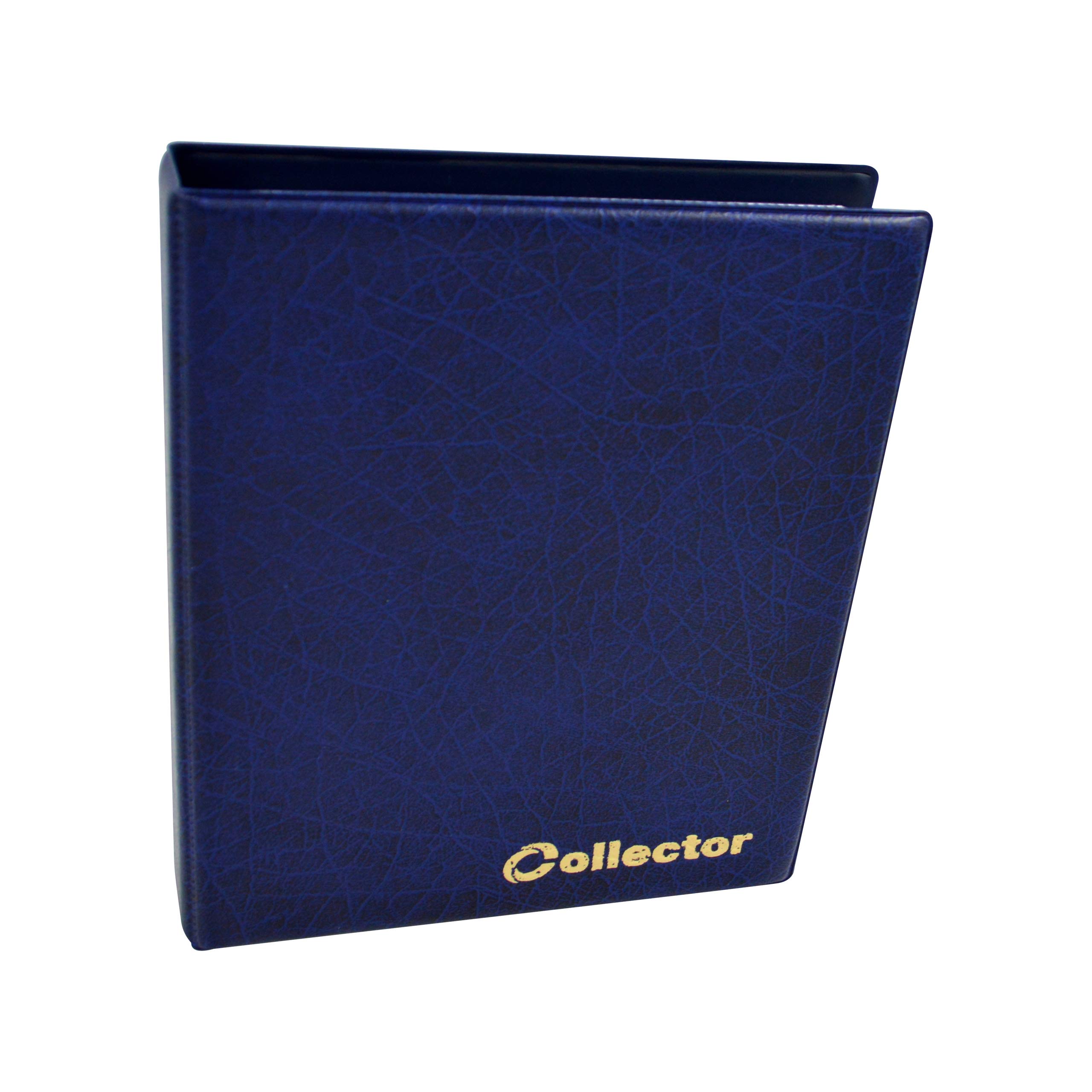 Collector Coin Scrapbook for 120 Different Coin Sizes for 2 Euro Coins and Other Medium Size - with Pages - Blue Coin Album