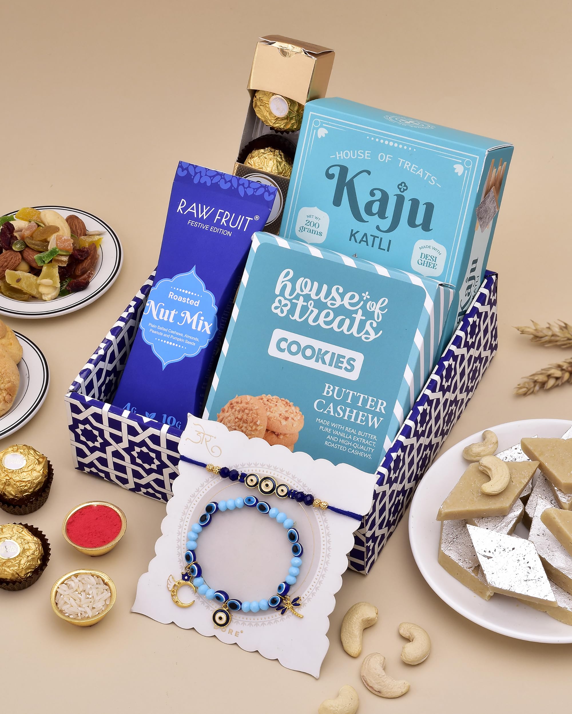 Hyperfoods® Rakhi For Brother And Bhabhi Rakhi Hamper For Brother Rakhi Gift For Brother Rakhi Gift Hamper Rakhi Hamper For Brother And Bhabhi Sweets Chocolate Evil Eye Bhaiya Bhabhi Rakhi Set (B0D8LDC1SL) Amazon Price History, Amazon Price Tracker
