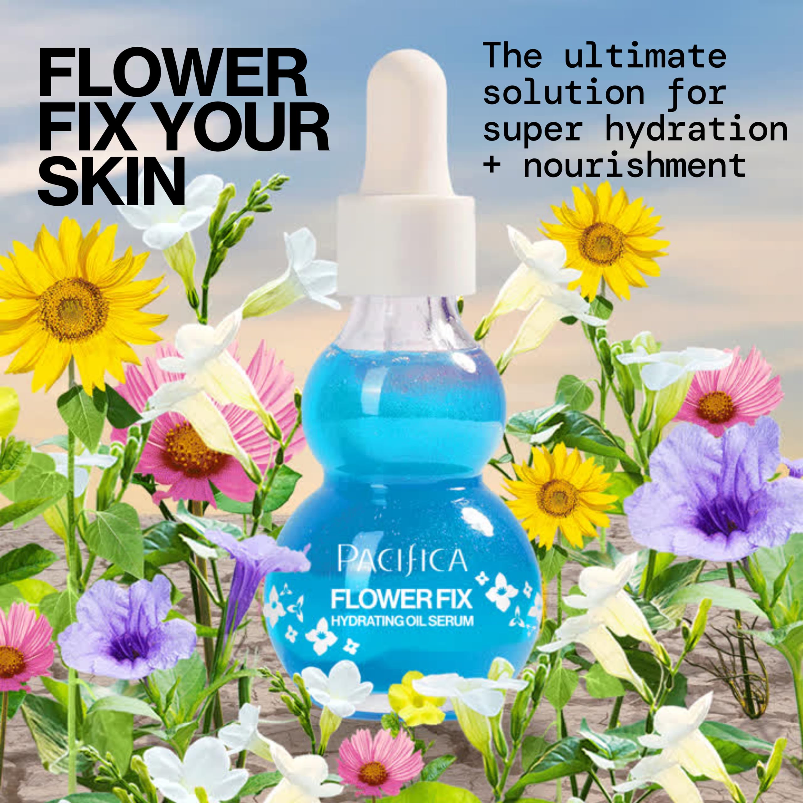 Amazon.com: Pacifica Face Oil Serum - Flower Fix Bi-Phase