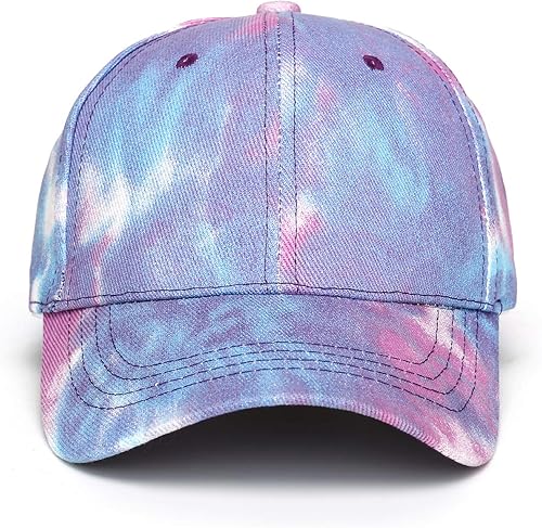 Miniatura 2 de Gorra de béisbol de algodón con teñido anudado de perfil bajo, gorra de béisbol de hiphop, sombrero de papá