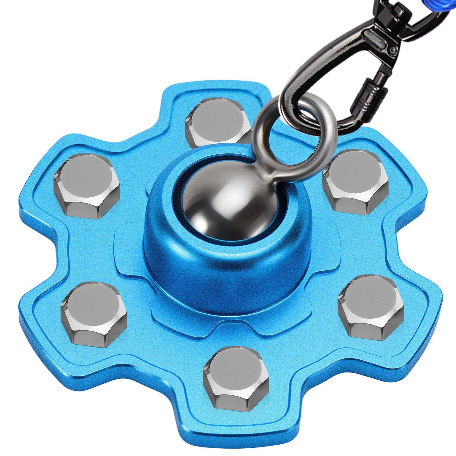 Dog Tie Out Stake for Camping - Heavy Duty 360Β° Swivel Anchor for Pets Runner, Portable and Easy to Install Tie Out System for Large and Small Dogs, Weighing up to 200 lbs, Sky Blue