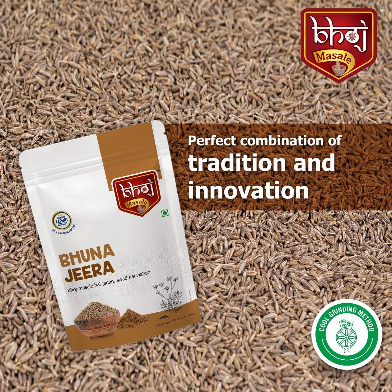 Bhoj Masale Fresh and Natural Roasted Cumin Powder 200GM | Bhuna Jeera Powder | Indian Spice Masala | Zero Additives And Preservatives - Image 6 thumbnail