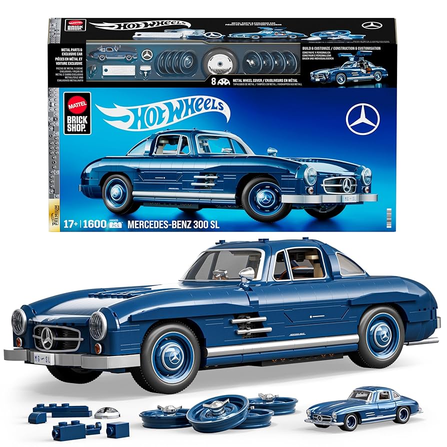 正規品　Hot Wheels Mercedes-Benz 300 SL Amazon.com: Mattel Brick Shop Hot Wheels Premium Series