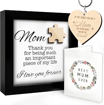 Birthday Gifts For Mom From Daughter Son Wooden Puzzle Piece Frame