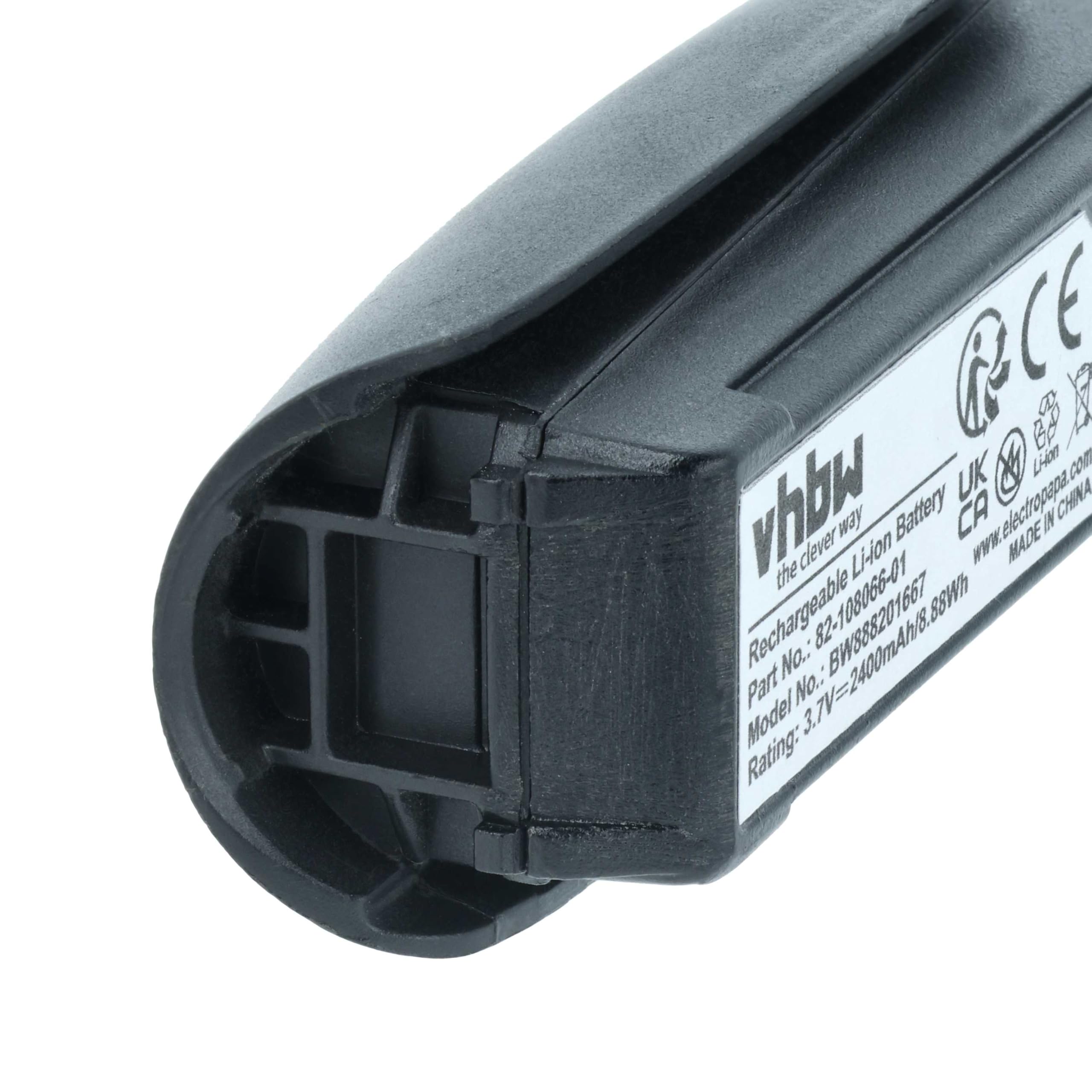 vhbw Akku kompatibel mit Zebra MT2000 | MT2070, MT2090 Barcodescanner POS (2400 mAh, 3,7 V, Li-Ion)