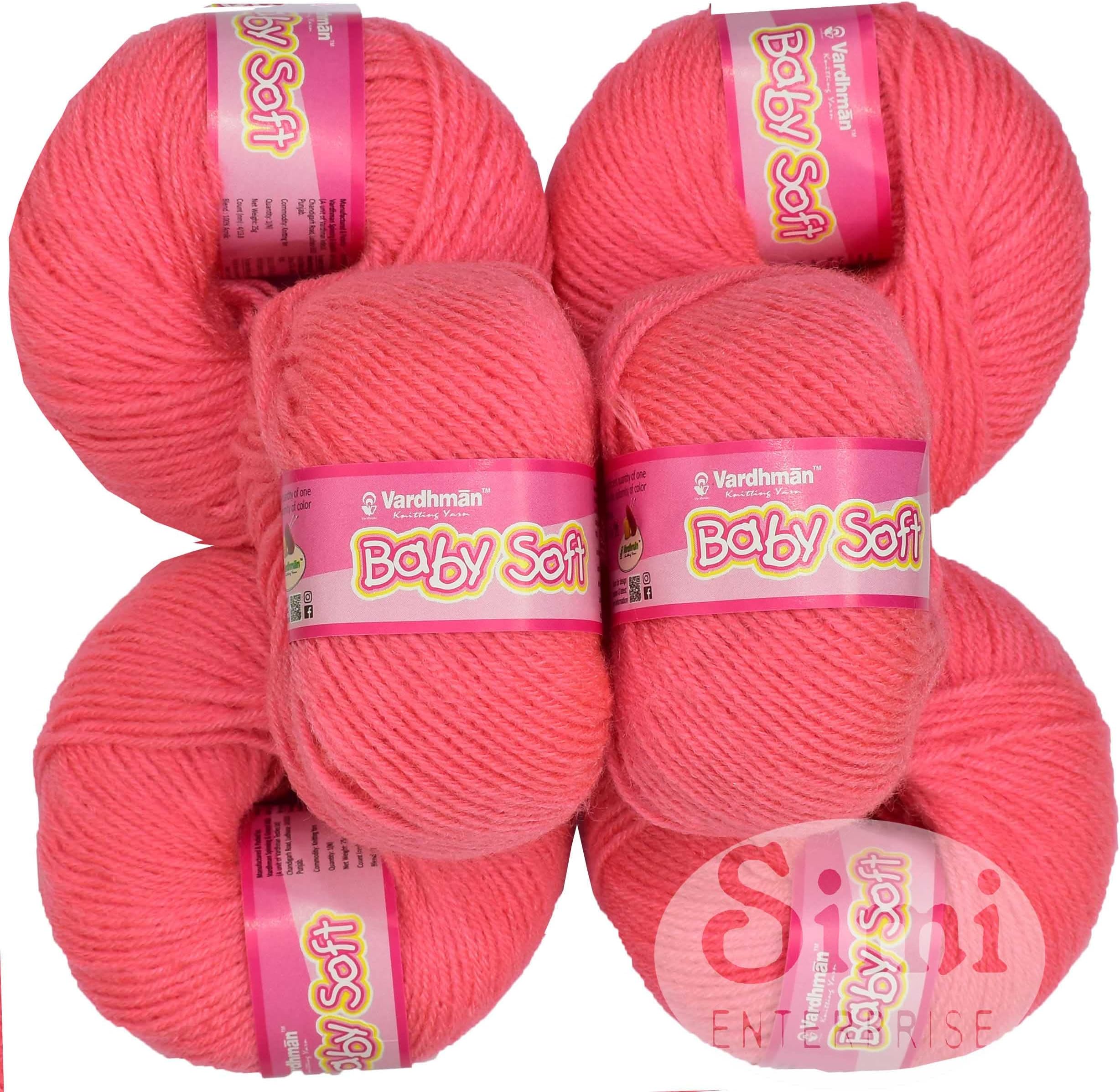 SIMI Enterprise 100% Acrylic Wool Gajri (10 pc) Baby Wool Wool Ball Hand Knitting Wool/Art Craft Soft Fingering Crochet Hook Yarn, Needle Knitting Yarn Threa Y ZKC