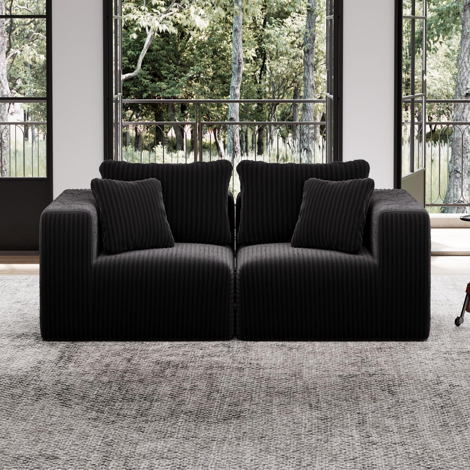 Avenco 71 Inch 2-Seater Modular Loveseat