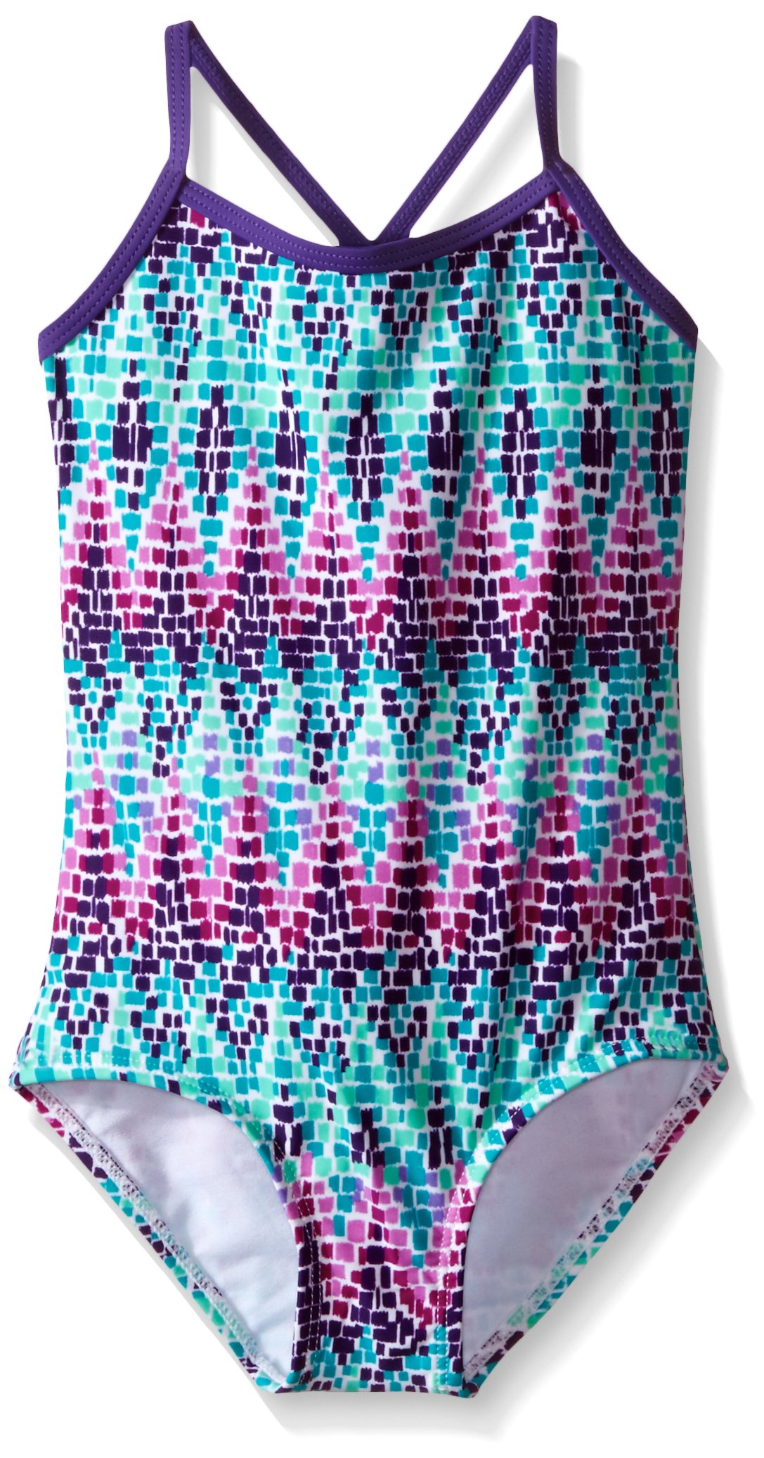 Kanu Surf Girls' Bali Beach Sport Banded One Piece Swimsuit