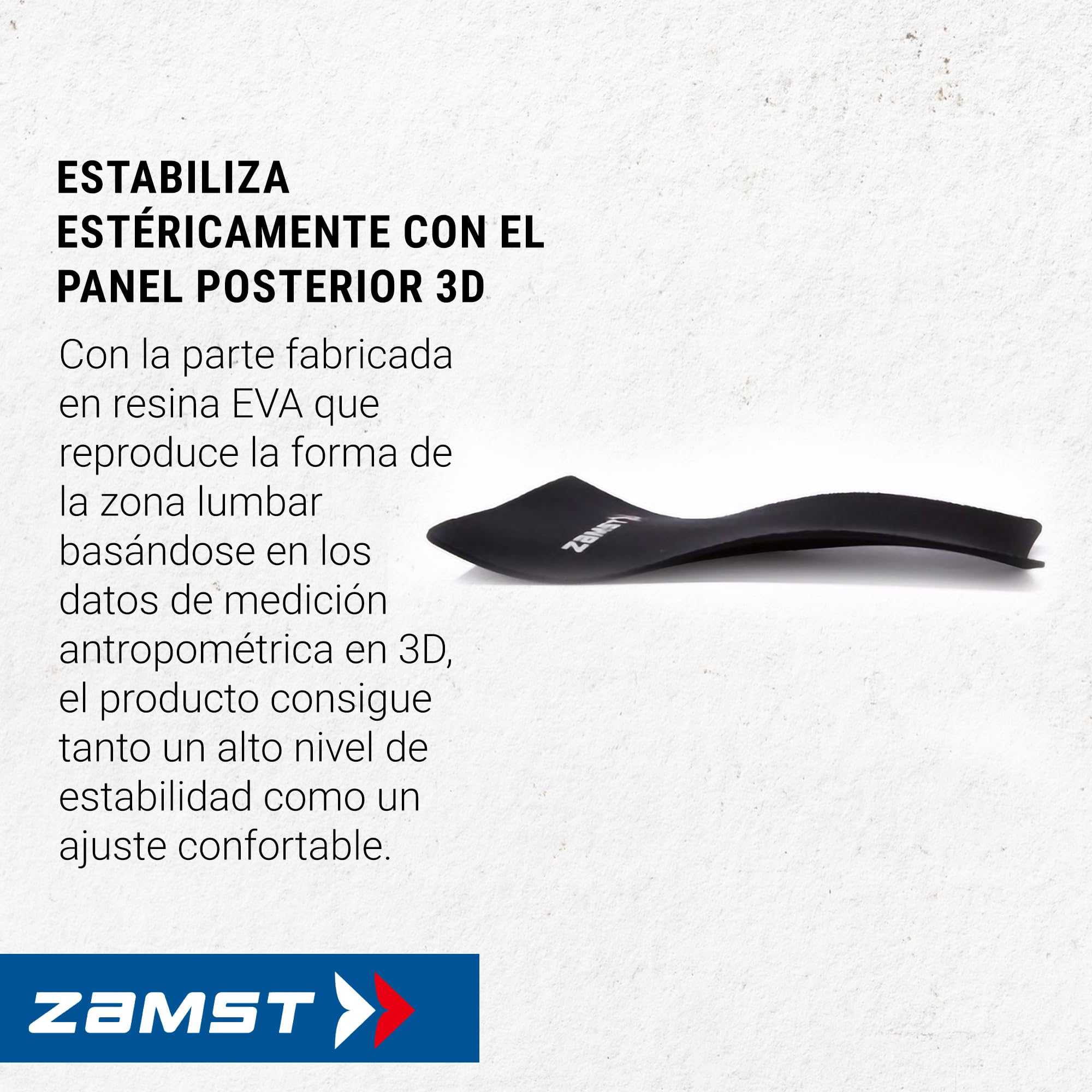 Zamst ZW-7 Faja Lumbar Ajustable - Soporte Lumbar Fuerte para Deportistas, Faja Lumbar para Dolor Lumbar, Cinturón de Compresión de Espalda para Deportes - Tejido de Malla Transpirable - M