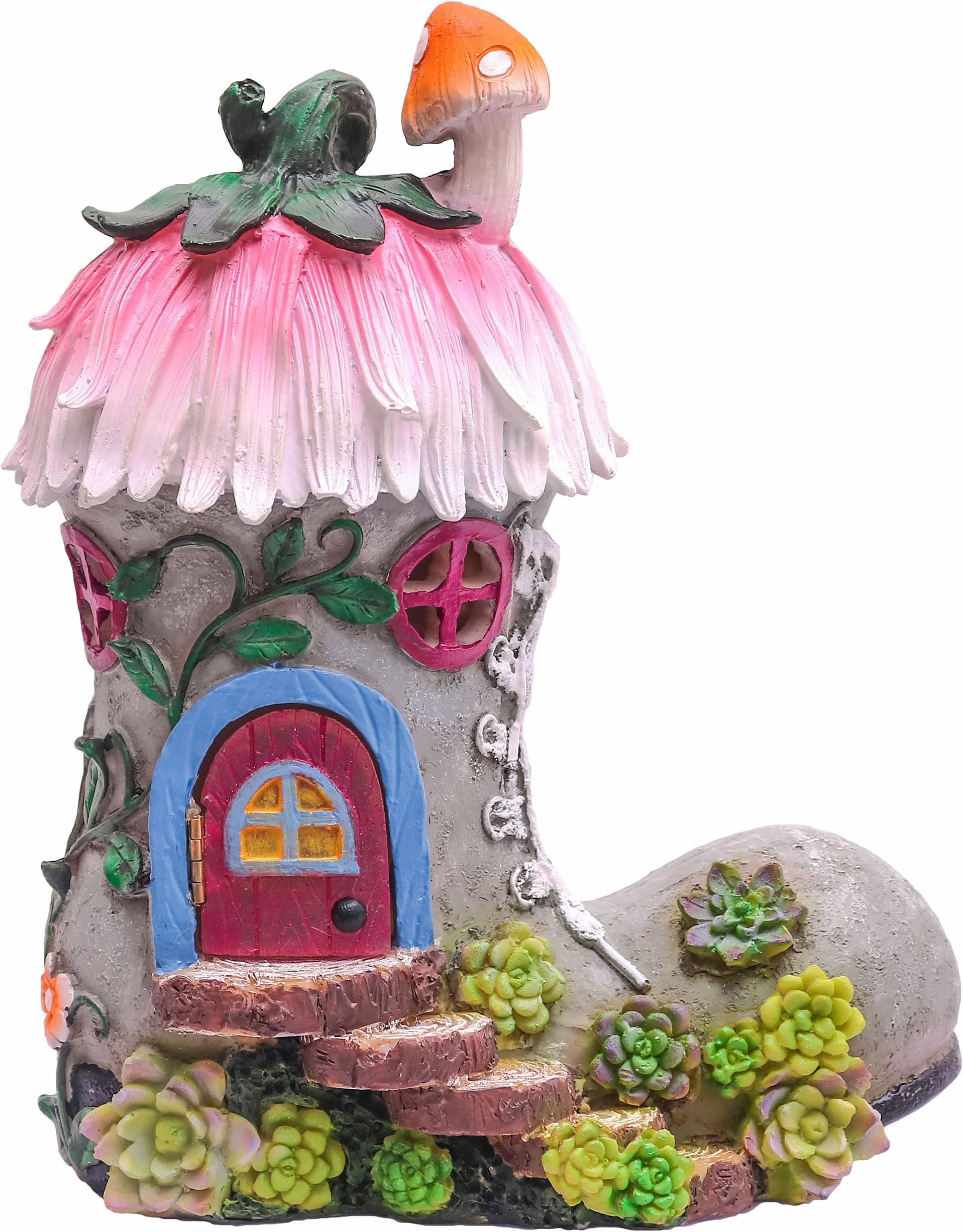 Garden Fairy House - Boot, Solar Powered Decorations